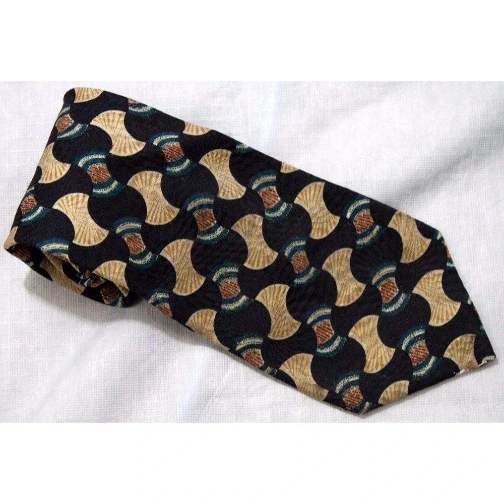 J.T. Beckett Brand Neck Tie- Geometric Pattern